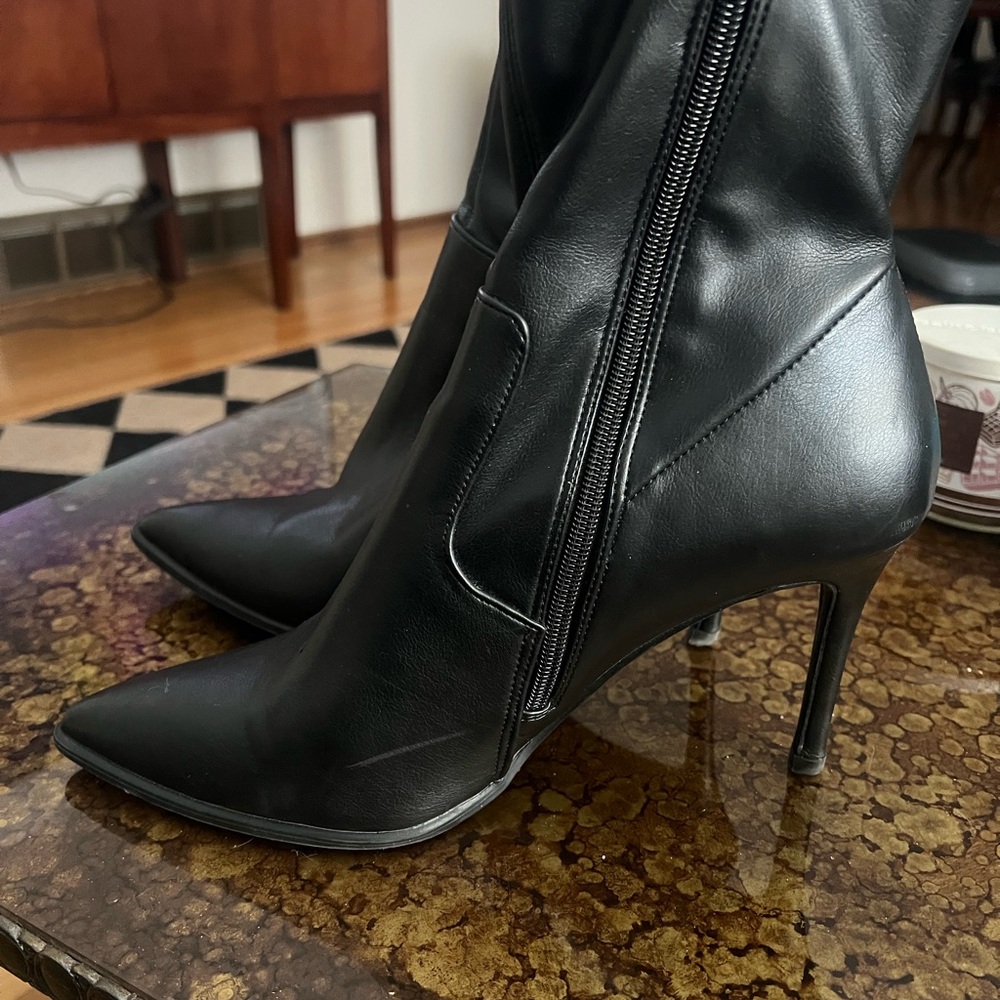 Steve Madden Black Heeled Boots